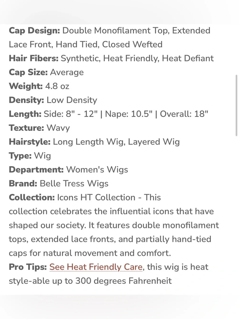 Belle Tress Kelly- Brown Sugar Blonde -R